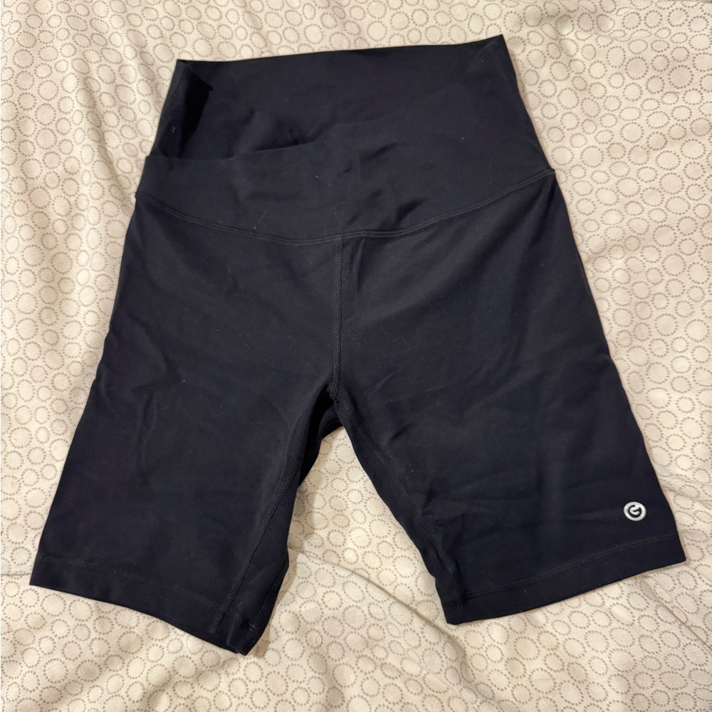 Women's Black High-Waisted Biker Shorts